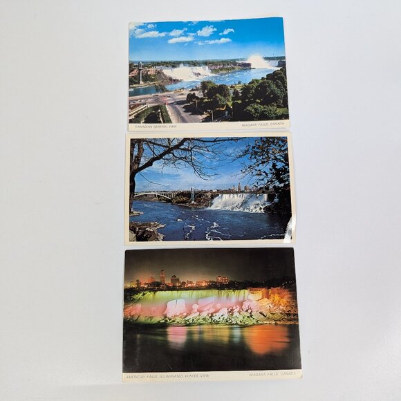 Vintage Niagra Falls Postcards Lot of 3 Different Scenes American Canadian Falls - Picture 1 of 4